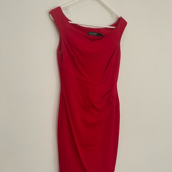Ralph Lauren Cocktail Dress - red - Size 6P - Picture 3 of 7